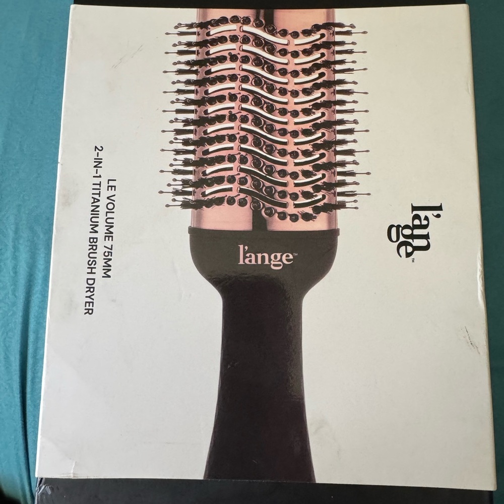 Lange Le Volume 75mm Titanium Brush Dryer - Black and Rose Gold